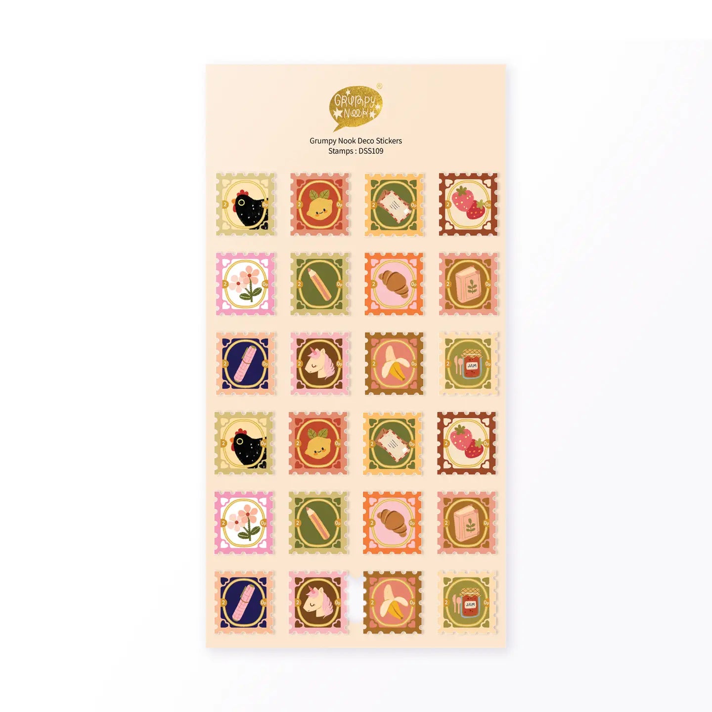 Stamps Deco Sticker Sheet