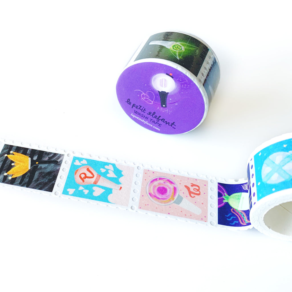 K-Pop Nightstick - Postage Stamp Washi - Le Petit Elefant