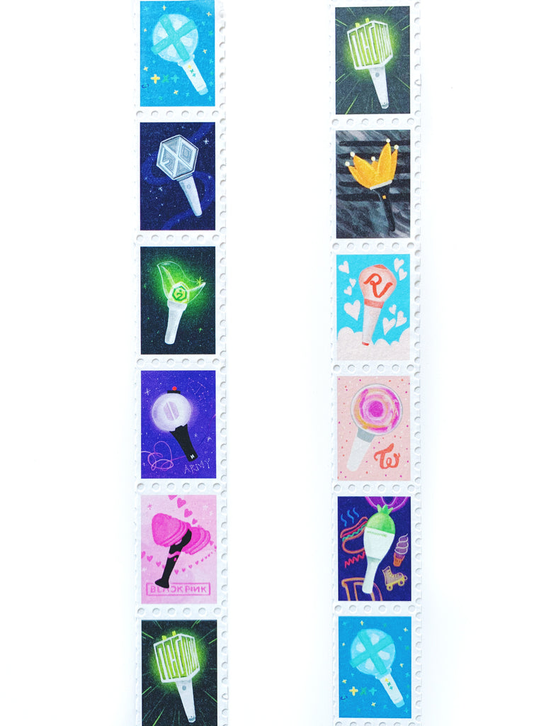 K-Pop Nightstick - Postage Stamp Washi - Le Petit Elefant