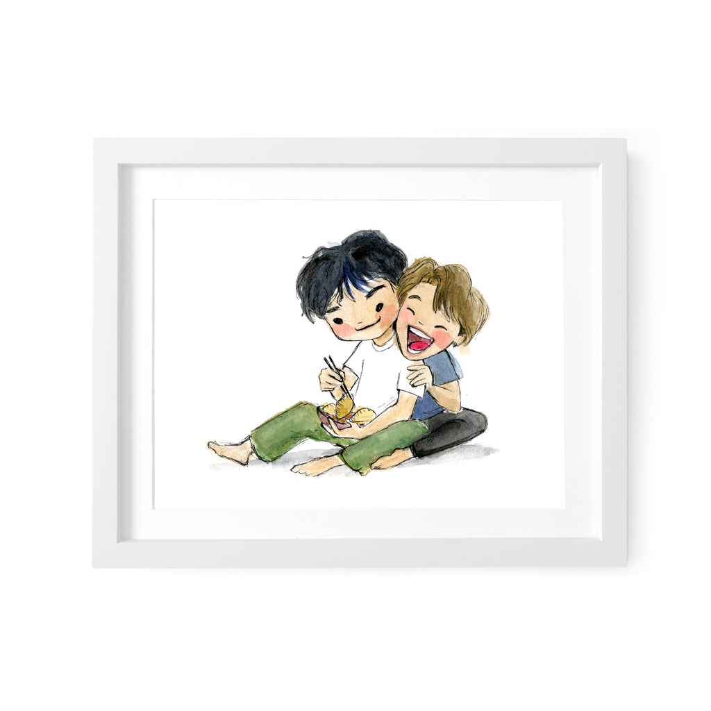 BTS Best Friends VMin - Art Print - 5x7 - Le Petit Elefant