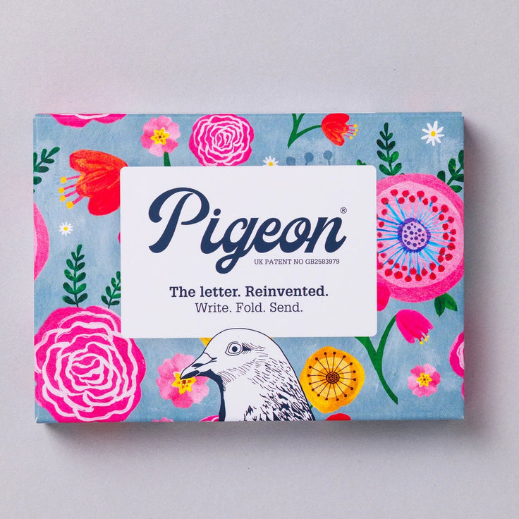 Wildflower Pigeon, Floral Letter Pack - Pack of 6 Letters