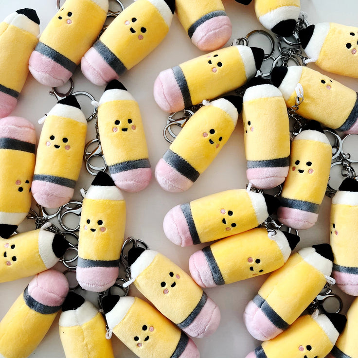 Pencil  Plushie Keychain