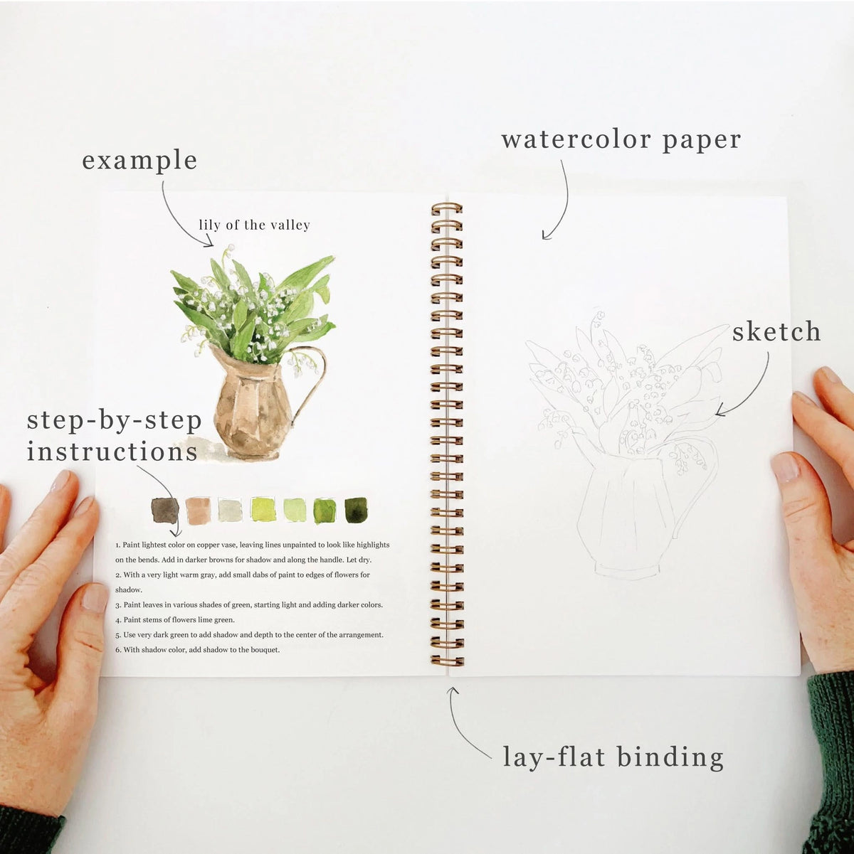 Bouquet - Watercolor Workbook - Emily Lex Studio