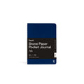 A6 Softcover Stone Paper Pocket Journal - Navy Blue