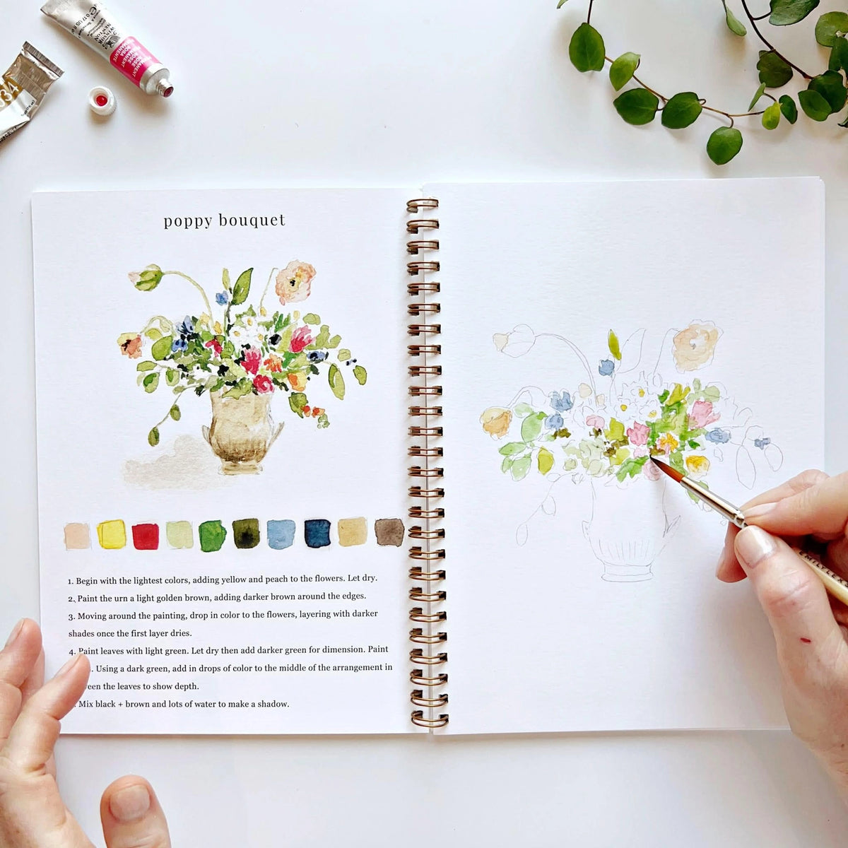Bouquet - Watercolor Workbook - Emily Lex Studio