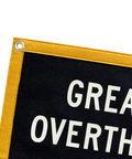 Great Minds Overthink Alike - Felt Flag - Holy Smokes x Oxford Pennant