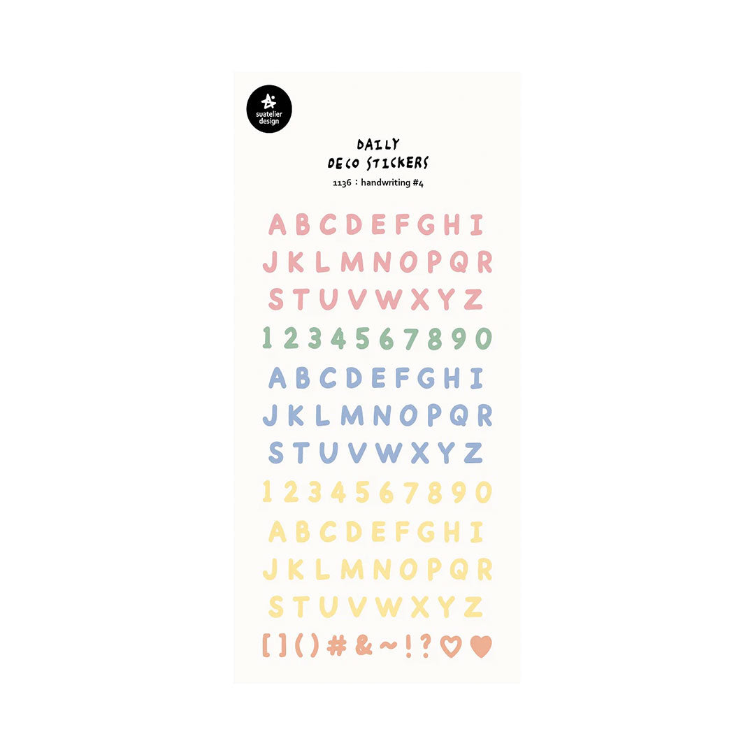 Alphabet Stickers- Color