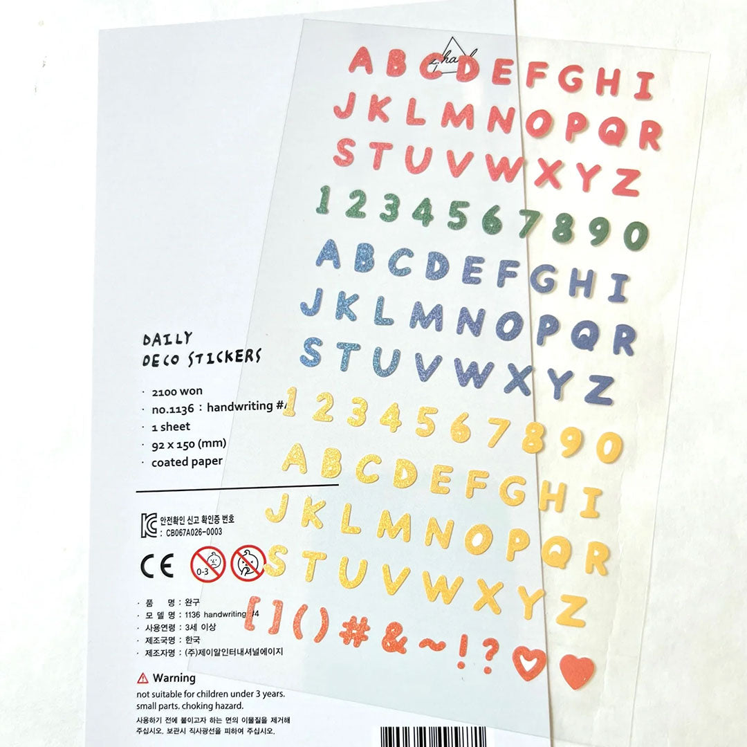 Alphabet Stickers- Color