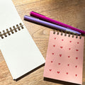 Heart Mini Grid Jotter Notebook