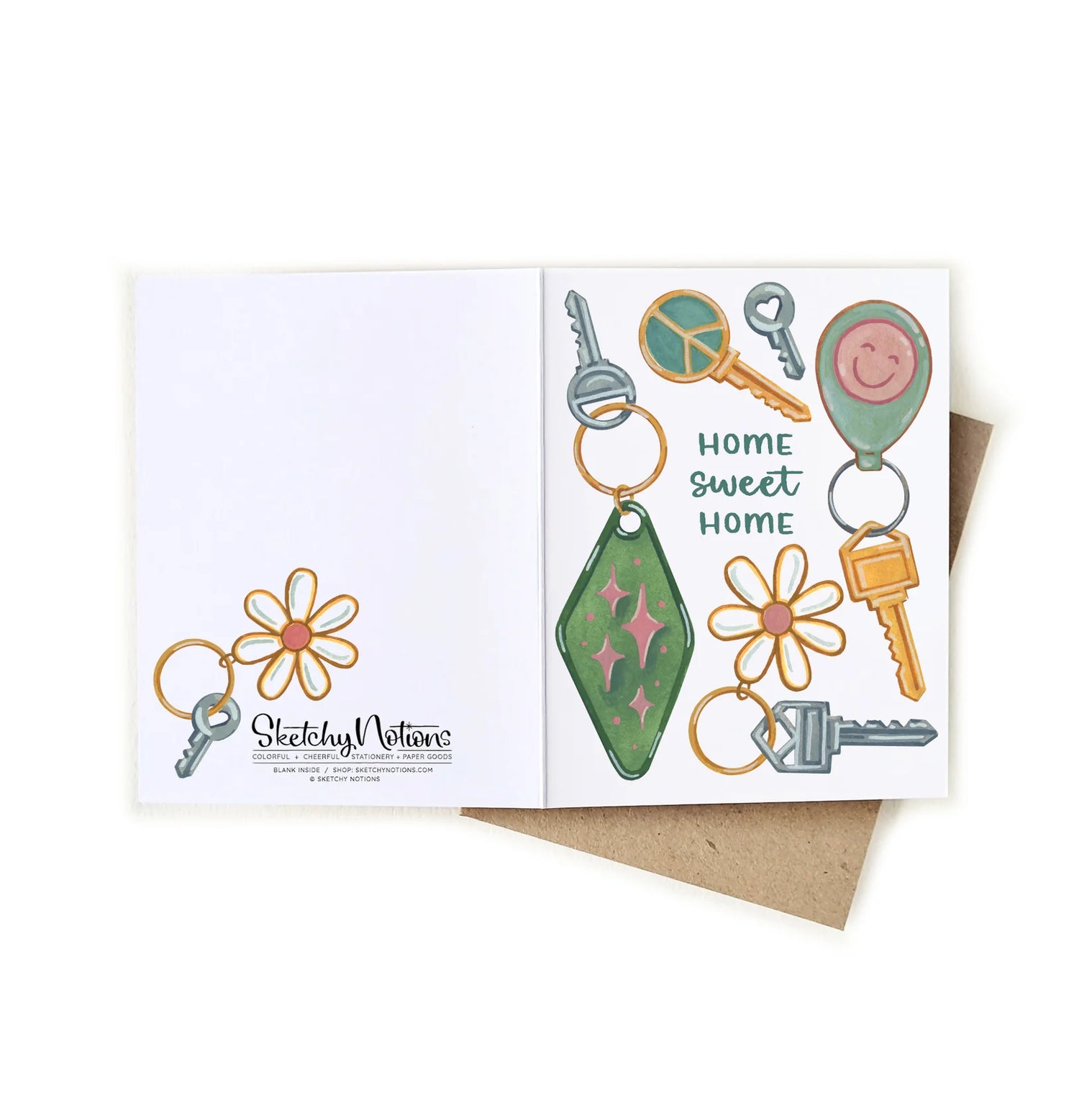 Home Sweet Home - Card - Sketchy Notions