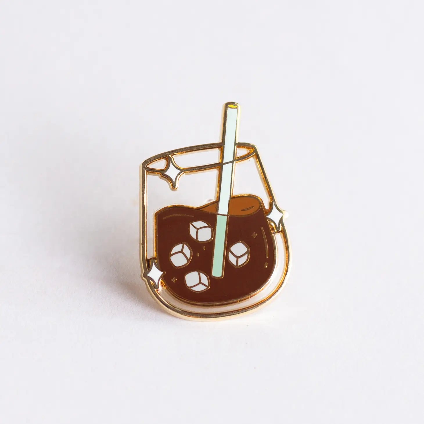 Iced Coffee Pin/ Coffee Pin/ Coffee Enamel Pin/ but First Coffee/coffee  Lapel Pin/coffee Lover Gift /gift for Coffee Lover/coffee Shop Gifts 