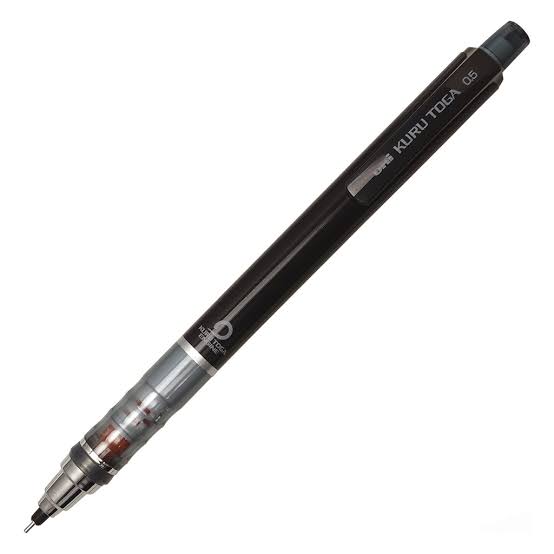Uni Kuru Toga Mechanical Pencil -0.5mm - Black