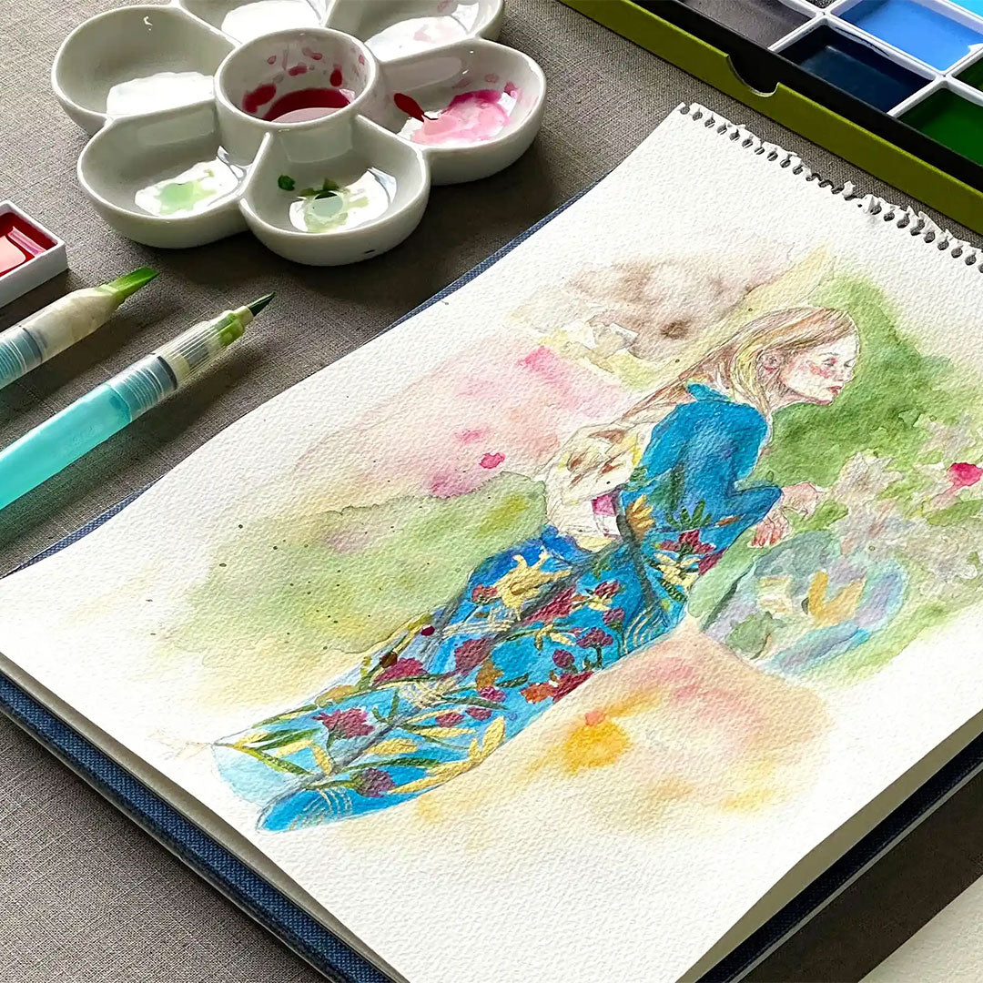 Kuretake Gansai Tambi Watercolor Set - 12 Color