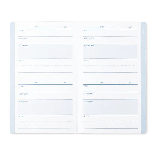 Password Memo Book
