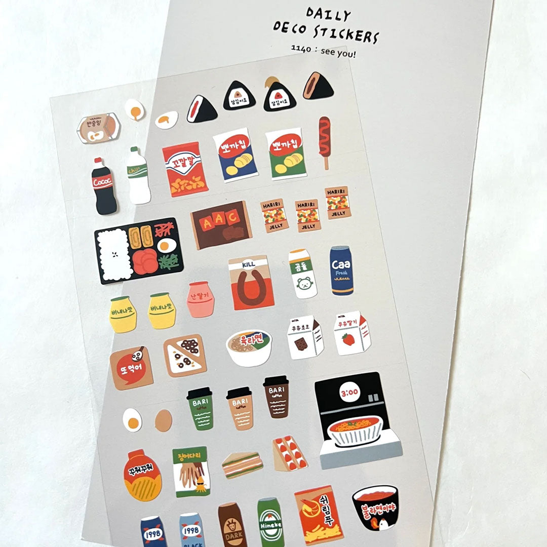 Japanese Foods Sticker Sheet