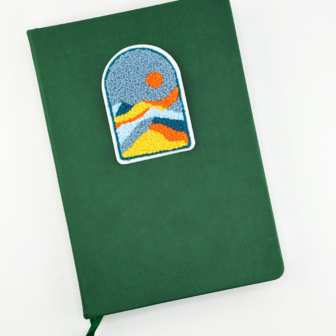 Painted Mountains - Chenille Woven Sticker Patch