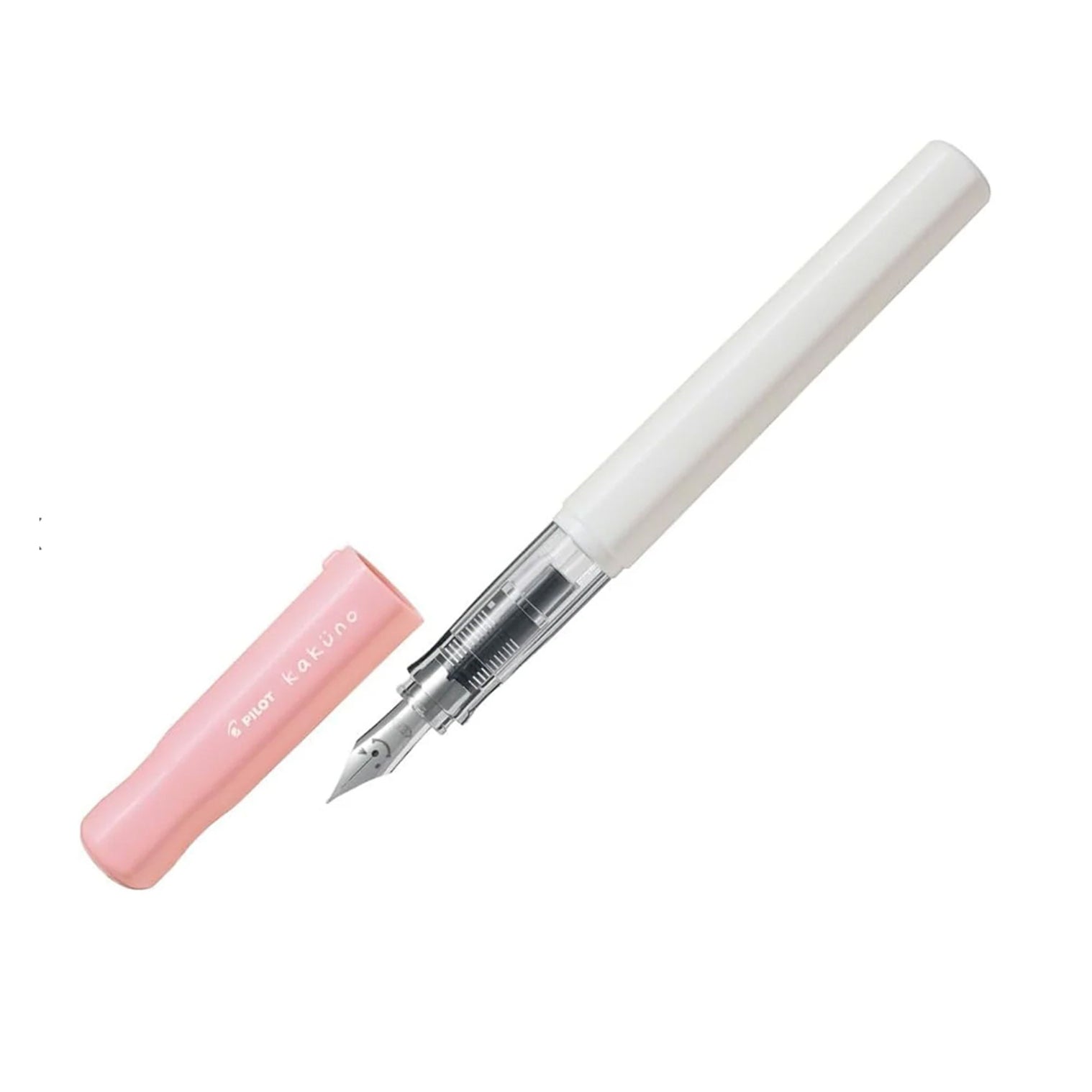 KAKUNO Fountain Pen Extra Fine Nib -White/Pink