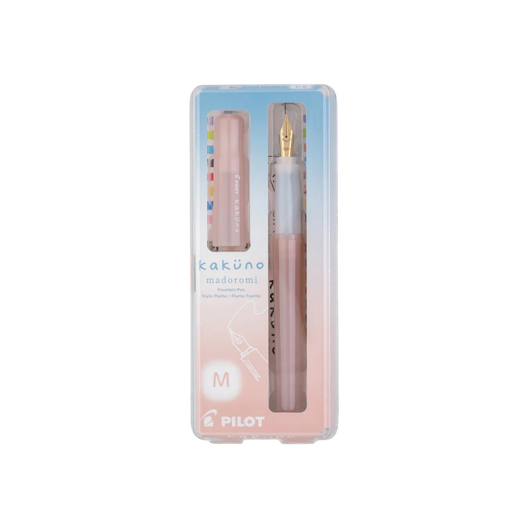 KAKUNO Madoromi Fountain Pen -Medium Nib - Drowsy Pink