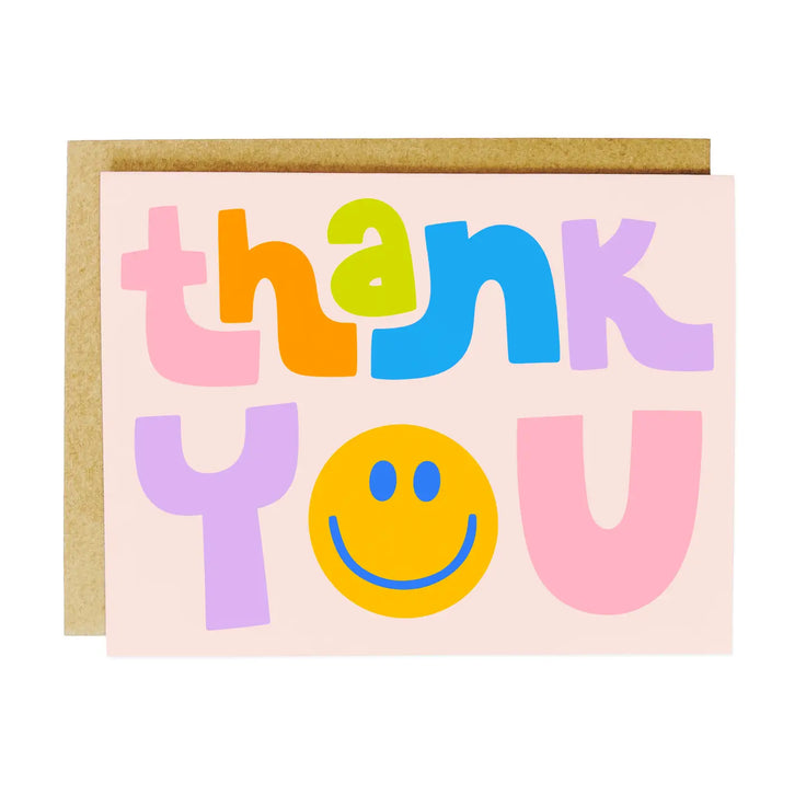 Thank You Smily Face - Card - K and S Co