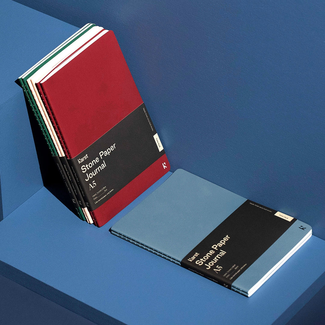 A5 Softcover Stone Paper Daily Journal Twin Pack