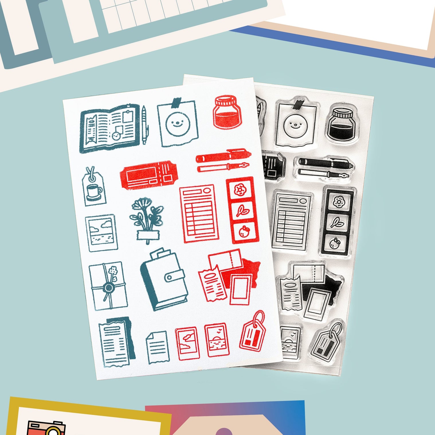 Keepsakes Clear Rubber Stamp Set - 4x6