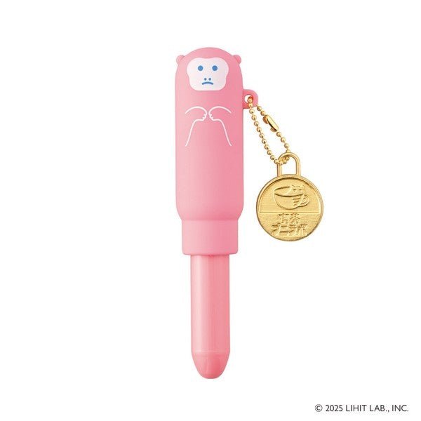 Monkey -Lihit Lab Mini Ballpoint Pen with Charm