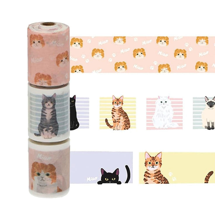 Mark's Masté Perforated Writable Washi Tape - Cats