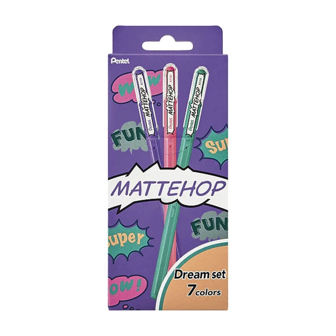 MATTEHOP Ballpoint Pen Complete Set, 21 Colors