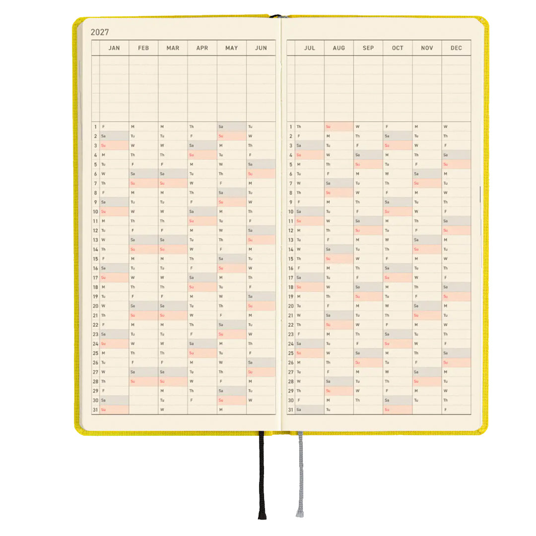 Hobonichi Techo 2027 Weeks MEGA Colors: Canaria Yellow