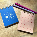 Heart Mini Grid Jotter Notebook