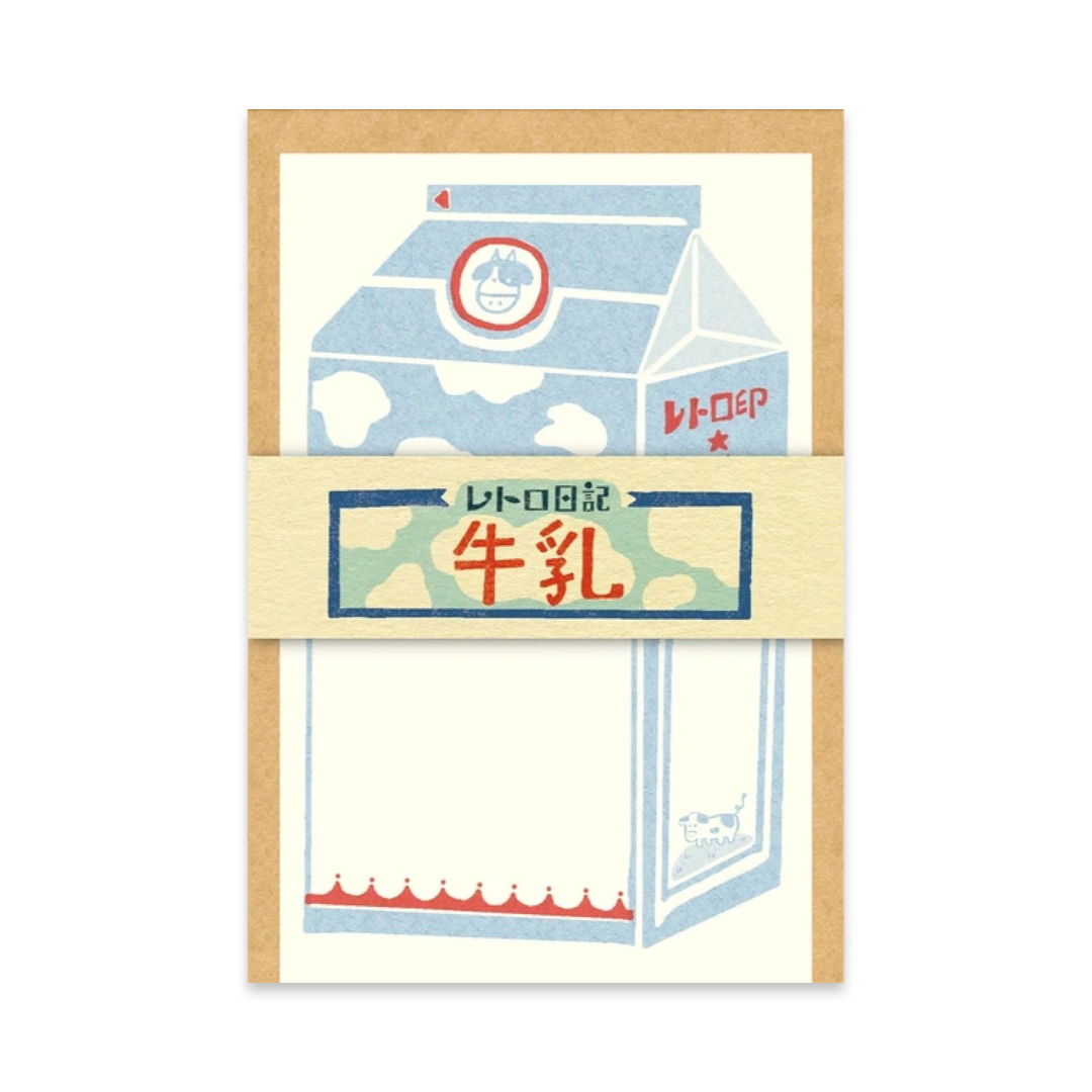 Japanese notepad in the shape of milkcarton