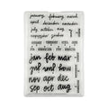 Month-by-Month Clear Rubber Stamp Set - 4x6