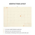 2027 Monthly Planner Coton A5 - Blue