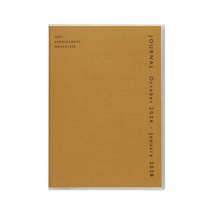 2027 Monthly Planner Coton A5 - Yellow