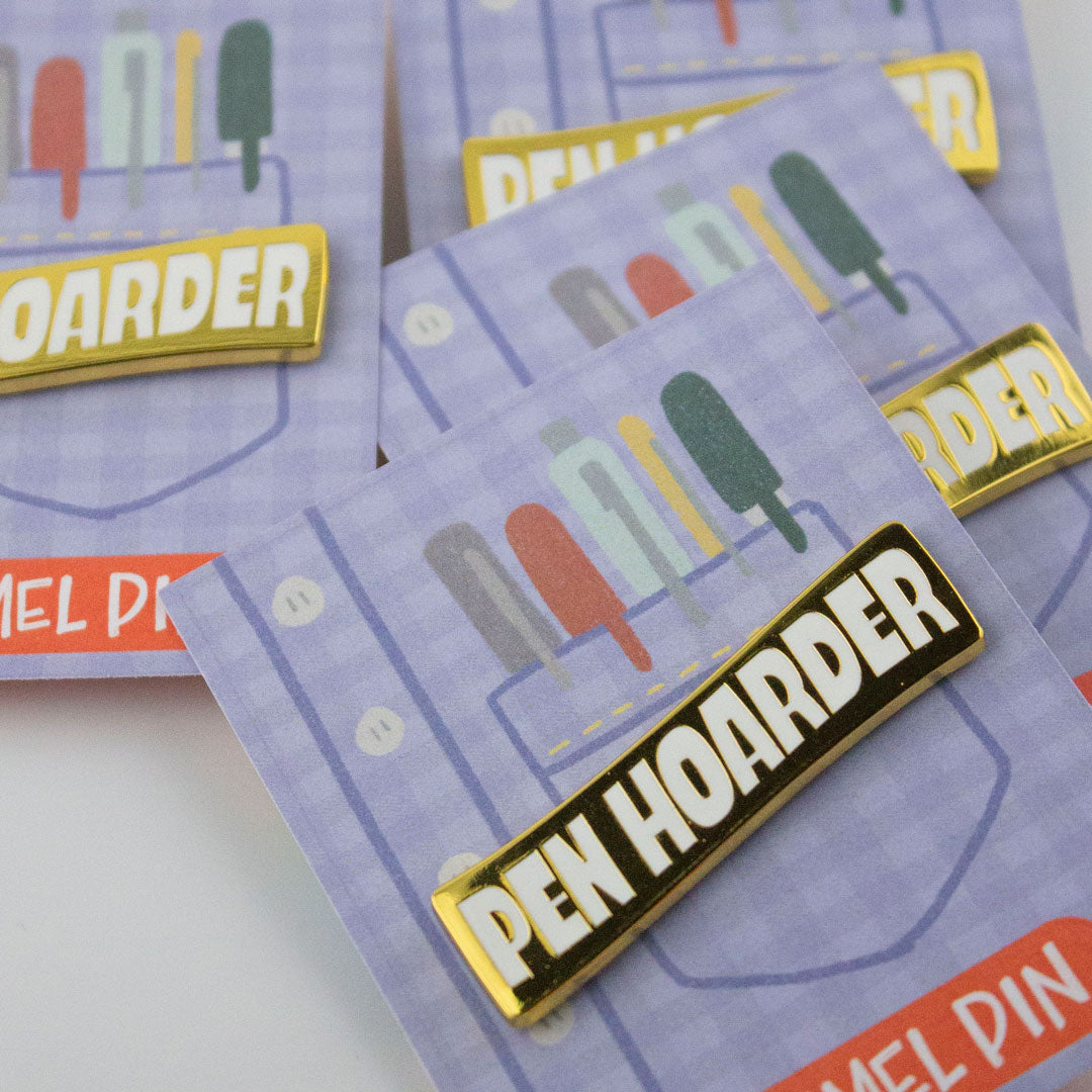 Pen Hoarder Enamel Pin