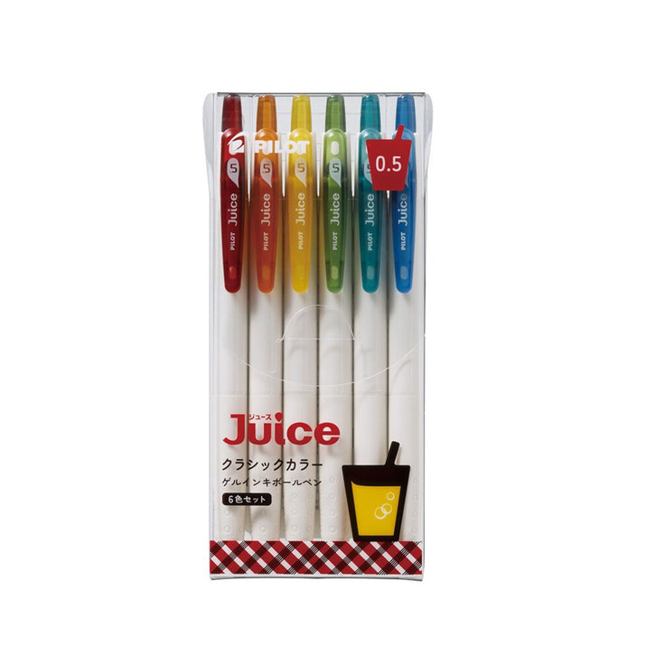 PILOT Juice 0.5mm Matte Classic Colors (6-Color Set)