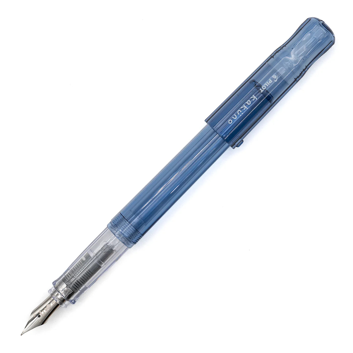 KAKUNO Fountain Pen Fine Nib- Blue Clear