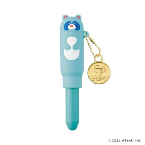 Blue Panda -Lihit Lab Mini Ballpoint Pen with Charm