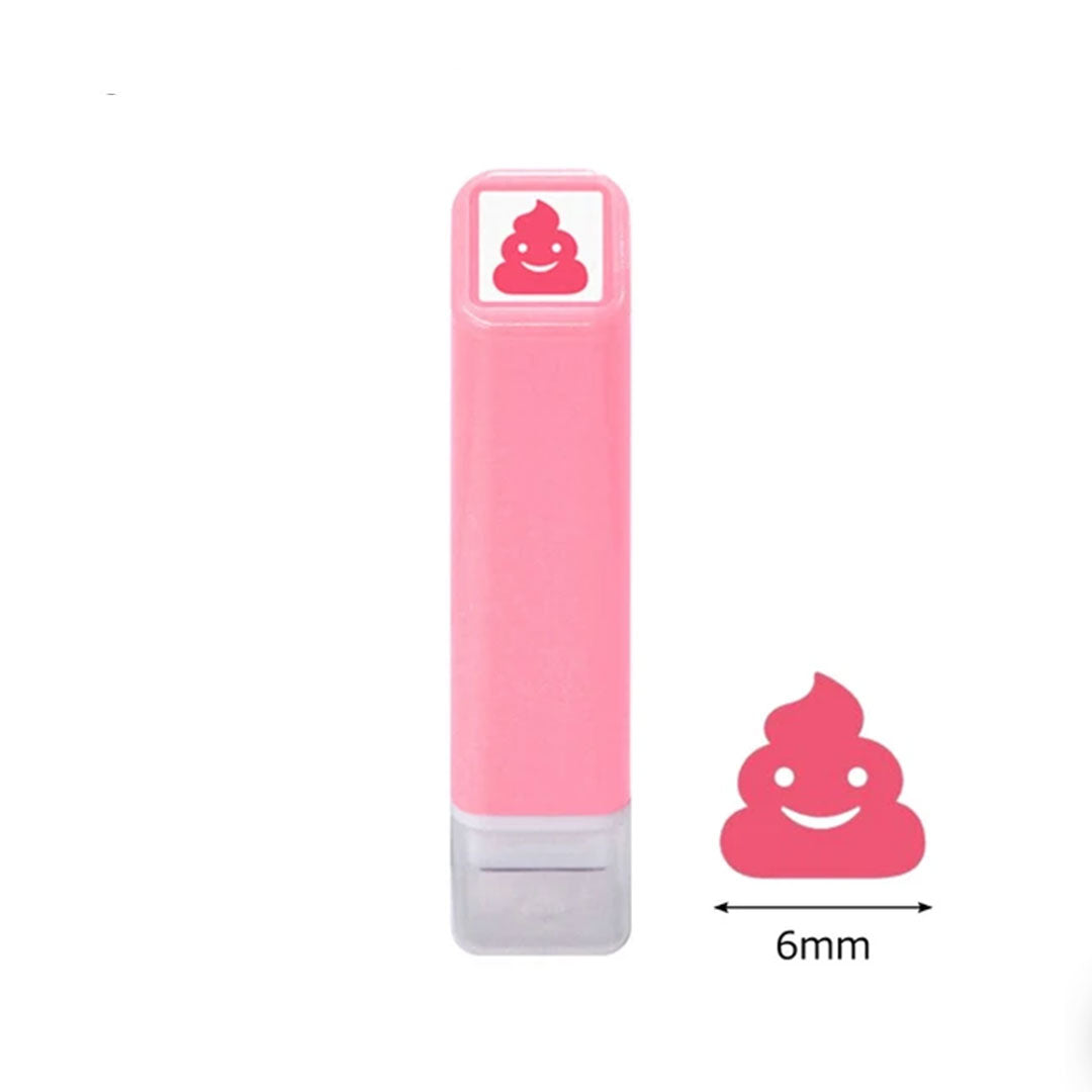 Poop Emoji Mini Self Inking Stamp