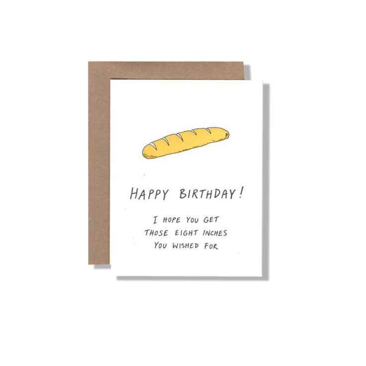 Eight Inches Birthday - Greeting Card