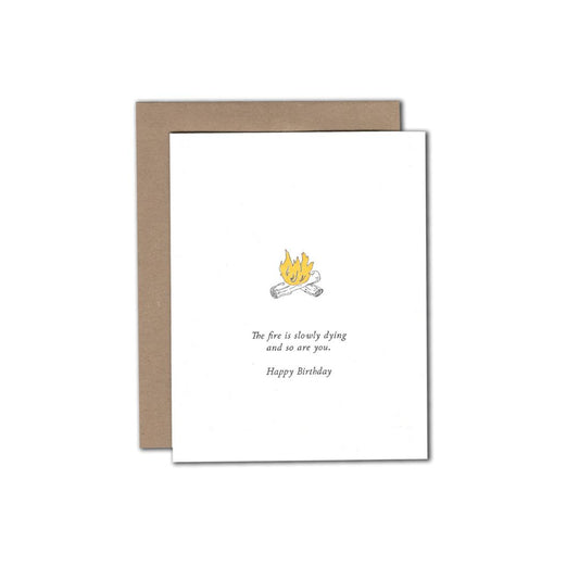 Dying Birthday - Greeting Card