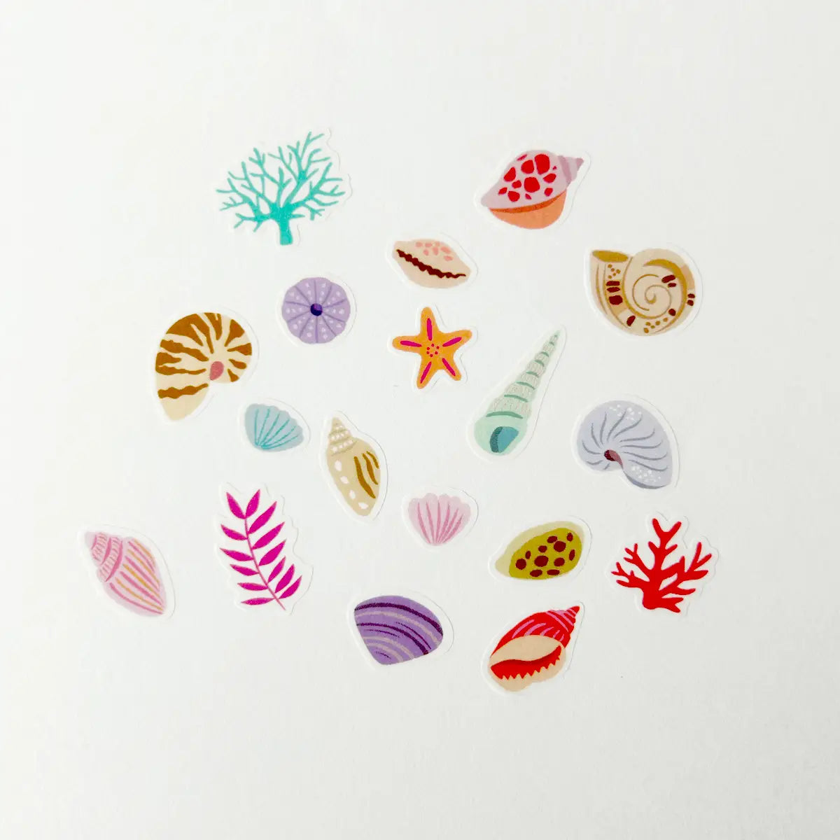 Seashells Jumble Washi - Stickers Girl of All Work