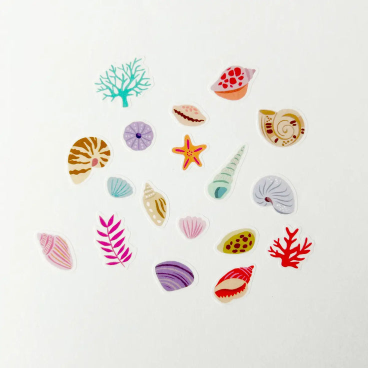 Seashells Jumble Washi - Stickers Girl of All Work