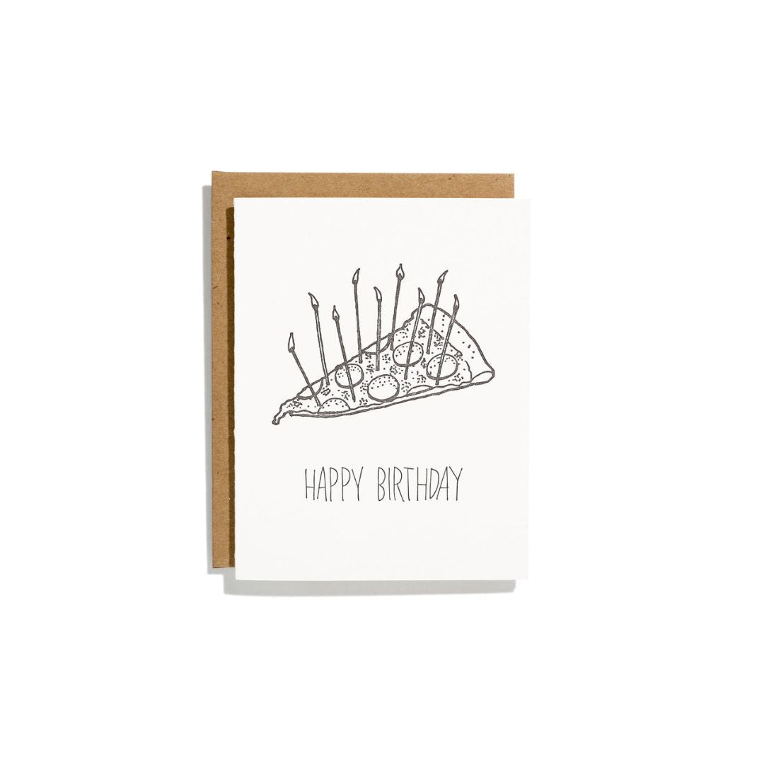 Pizza Birthday - Greeting Card