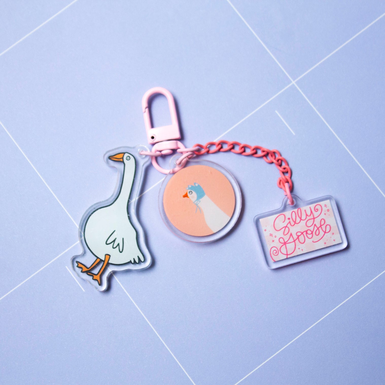 Silly Goose- Trinket Charm Keychain