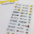 Skies 01-Clear Planner Sticker Sheet
