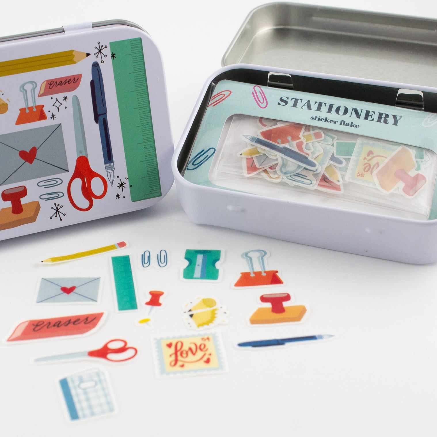 Stationery Lovers Washi Flake and Trinket Tin