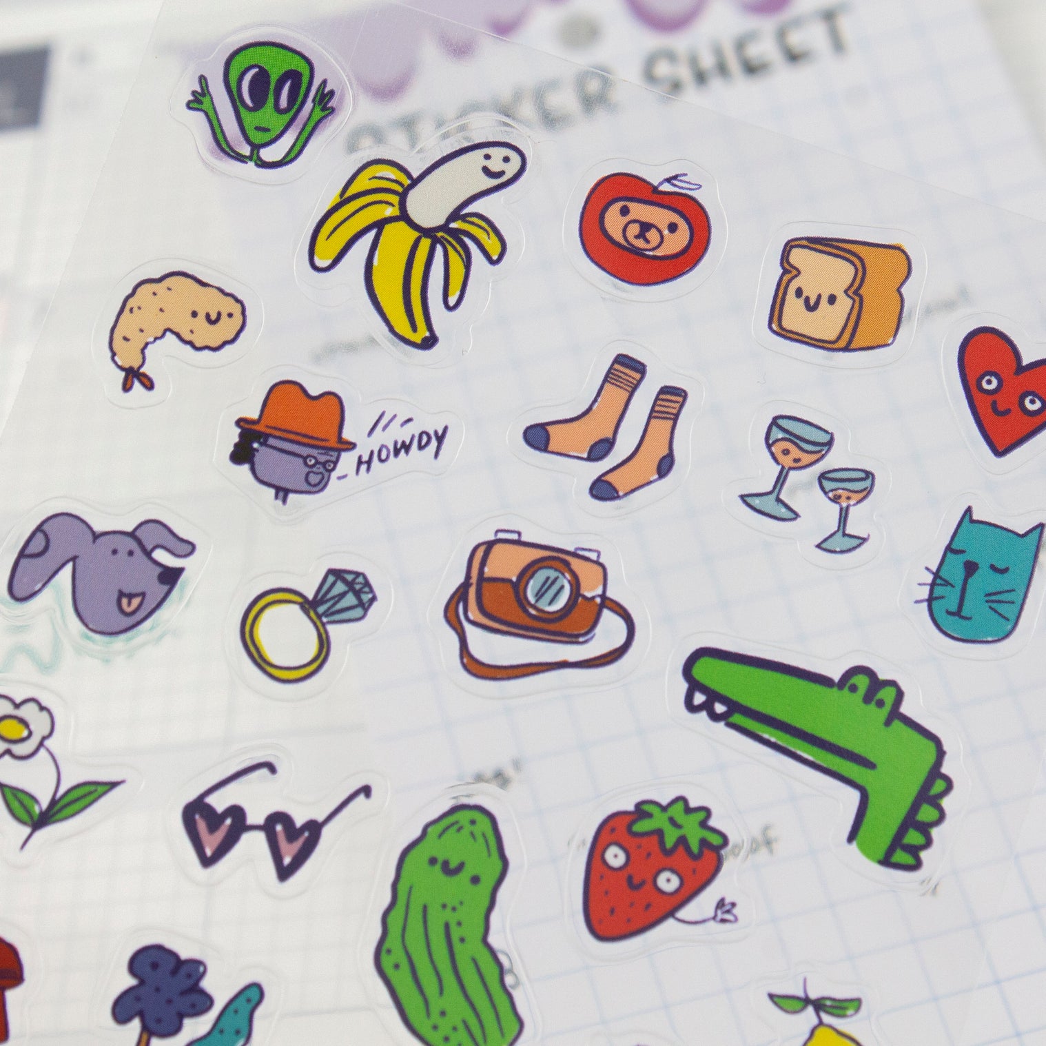 Stuff 01-Clear Planner Sticker Sheet