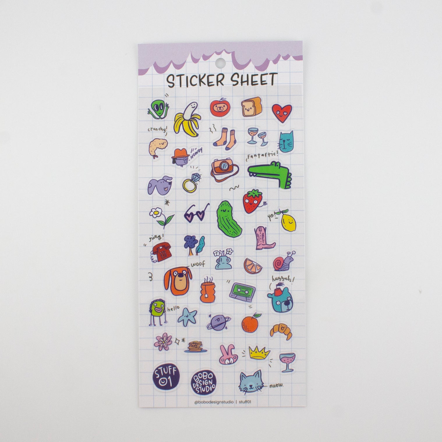 Stuff 01-Clear Planner Sticker Sheet