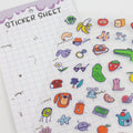 Stuff 01-Clear Planner Sticker Sheet